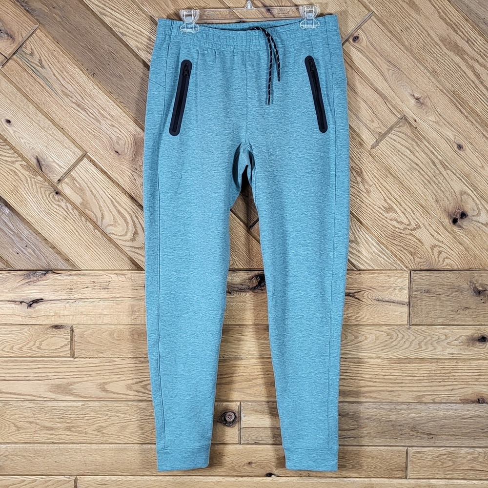 Old Navy Dynamic Fleece Joggers Mens Size S Tapered Sweatpants Gray Zip Pockets